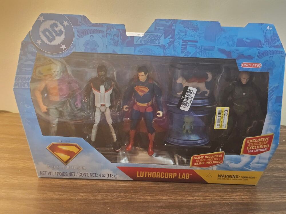 DC Superman Luthorcorp Lab 6" Figure 4-Pack with Exclusive Lex Luthor New in Box